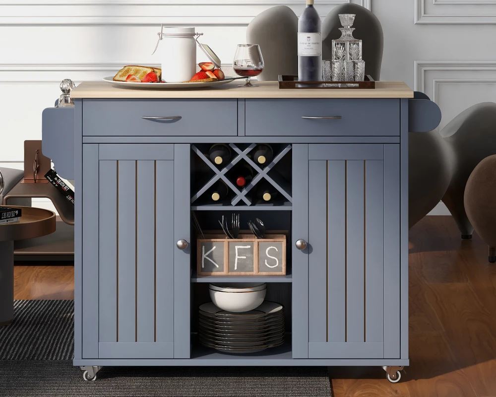 rolling island kitchen cart